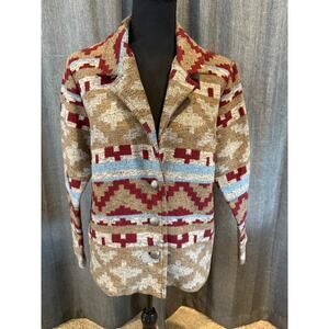 Keren Hart Western Aztec print blazer